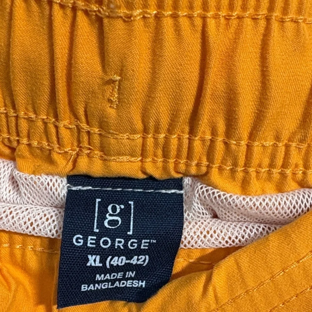 George Men's Orange Swim Trunks